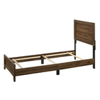 Ensemble de chambre à coucher Linette 6 pièces à panneaux brun cerisier