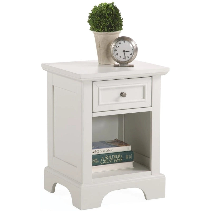Ensemble de chambre à coucher Naples 3 pièces blanc cassé pour lit queen