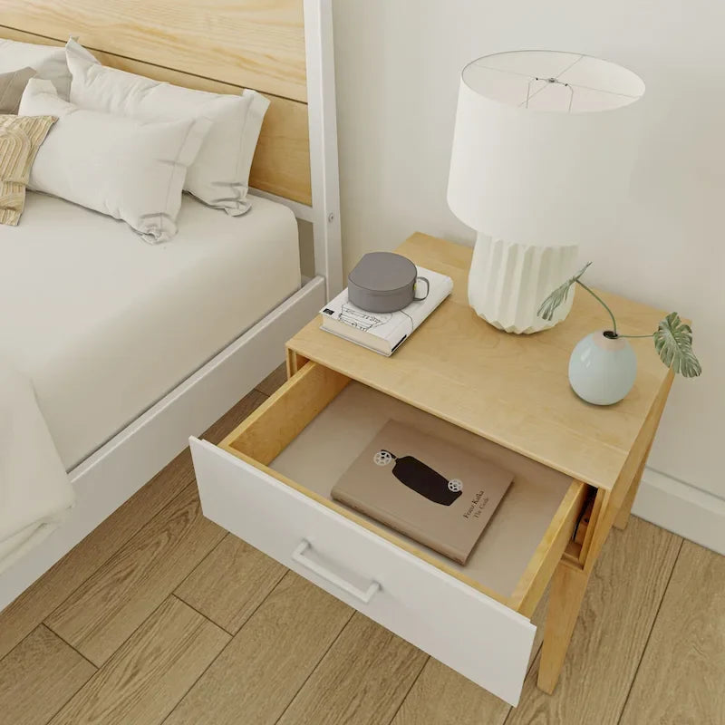 Ensemble de chambre à coucher 3 pièces Plank and Beam pour lit queen-size avec 2 tables de chevet