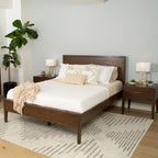 Ensemble de chambre à coucher 3 pièces Plank and Beam pour lit queen-size avec 2 tables de chevet