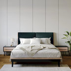 CraftPorch Mid-Century 3-pieces Wooden Bedroom Set