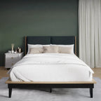 Ensemble de chambre à coucher en bois 3 pièces CraftPorch style milieu du siècle