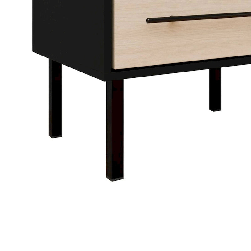 Ensemble de chambre à coucher en bois 3 pièces CraftPorch style milieu du siècle