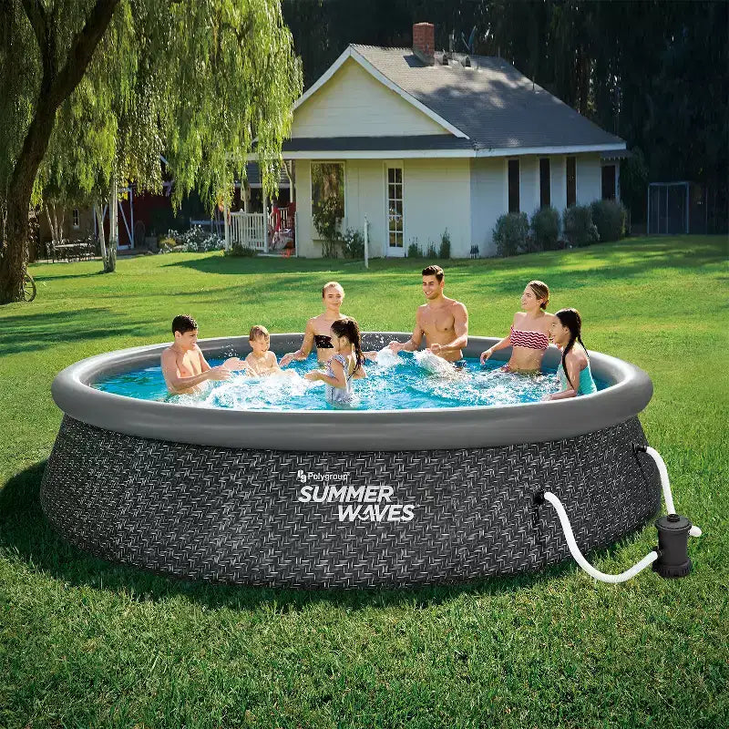 Piscine hors sol Summer Waves Quick Set 4,27 m x 0,91 m avec pompe et échelle