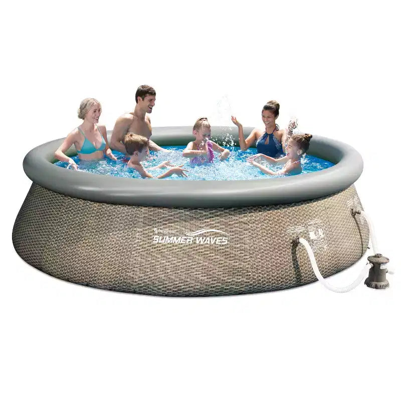Piscine hors sol Summer Waves Quick Set 4,27 m x 0,91 m avec pompe et échelle