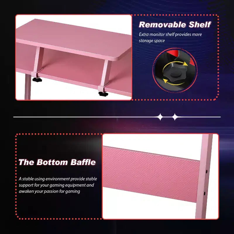 Bureau d'angle en forme de L FDW, bureau de jeu, bureau d'ordinateur avec grand plateau, idéal pour étudier, travailler et jouer à la maison ou au bureau