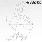 Fauteuil inclinable motorisé jusqu'à 158 kg (350 livres) en chenille avec mécanisme d'inclinaison robuste, 8 points de massage vibrant et lombaire