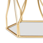 Table d'appoint en métal, moderne et contemporaine, avec plateau en marbre véritable