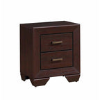 Set da camera da letto imbottito Warwick Brown e Dark Cocoa, 4 pezzi