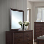Set da camera da letto imbottito Warwick Brown e Dark Cocoa, 4 pezzi