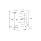 Ensemble de chambre à coucher East West Furniture Pandora en bois, avec cadre de lit queen, finition blanche (option pièces)