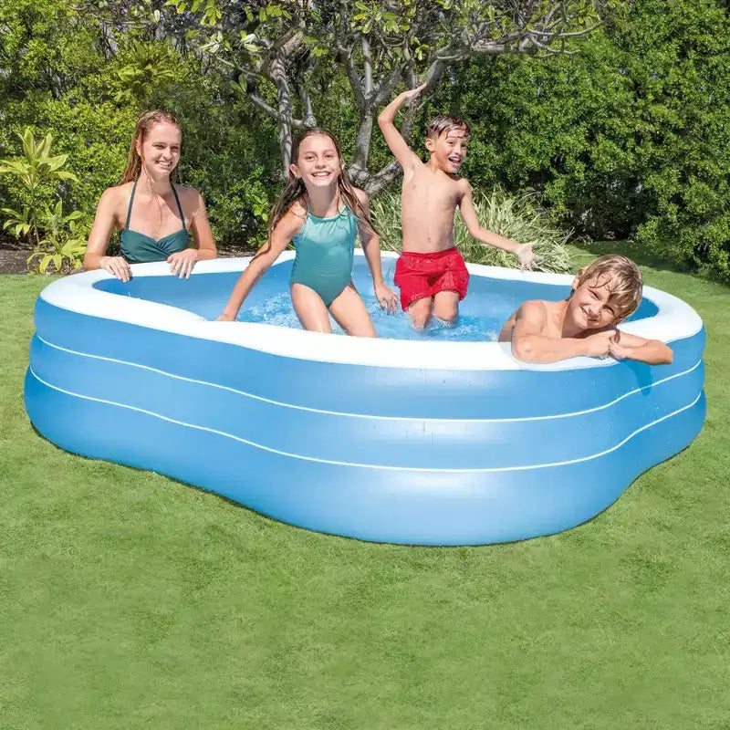 Intex 57495EP Piscine familiale Swim Center 90 x 90 x 22 cm, coloris assortis