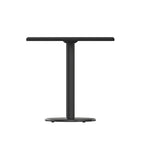 Plateau de table stratifié carré avec base de table ronde de 18 po de hauteur - 30 po L x 30 po P x 31,125 po H