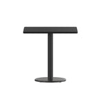Plateau de table stratifié carré avec base de table ronde de 18 po de hauteur - 30 po L x 30 po P x 31,125 po H