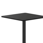Plateau de table stratifié carré avec base de table ronde de 18 po de hauteur - 30 po L x 30 po P x 31,125 po H