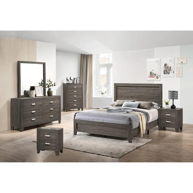 Ensemble de chambre à coucher 6 pièces Anastasia de qualité supérieure