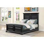 Ensemble de chambre à coucher traditionnel 6 pièces Roundhill Furniture Renova Vintage en bois noir