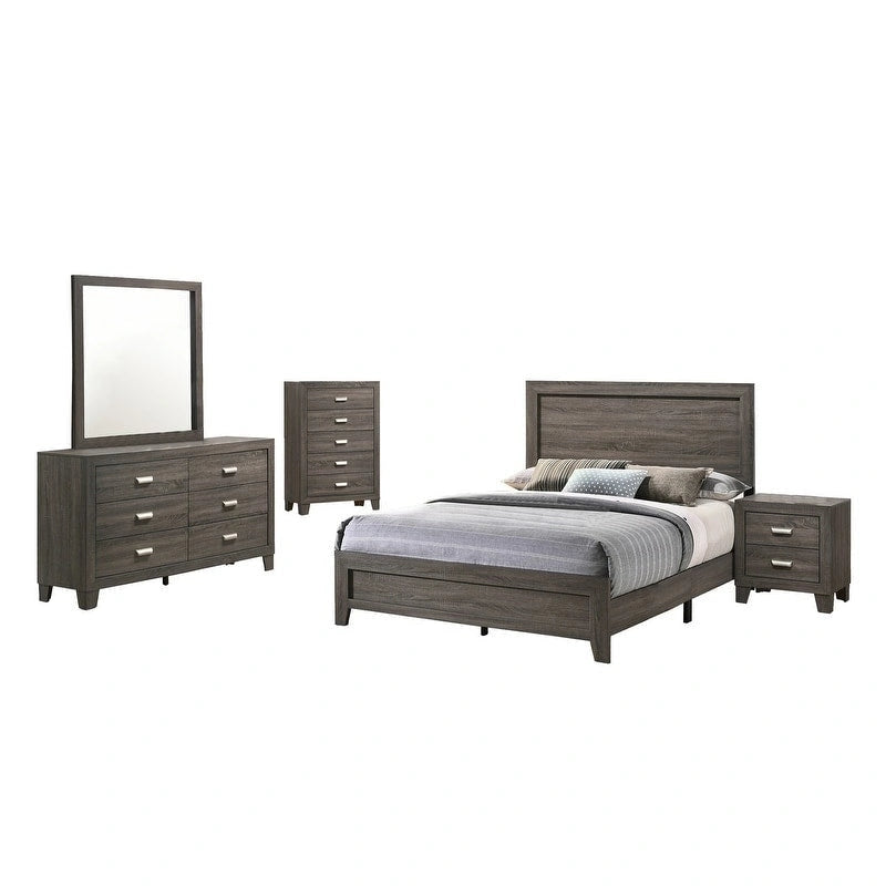 Meubles de qualité supérieure Anastasia, chambre à coucher 4 pièces avec commode supplémentaire