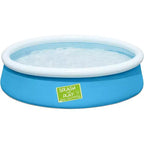 Bestway Fast Set Pool Above Ground Kiddie Swimming Pool 5 X 15 57241E , Blue