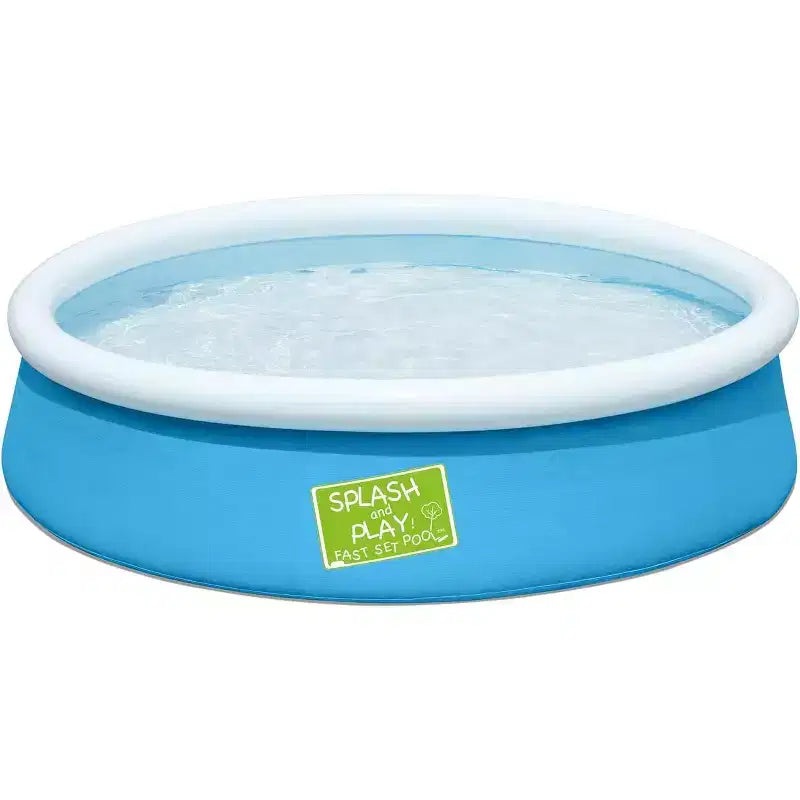 Bestway Fast Set Pool Above Ground Kiddie Swimming Pool 5 X 15 57241E , Blue