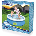 Bestway Fast Set Piscine hors-sol pour enfants 5 x 15 57241E, bleue