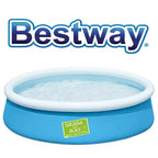 Bestway Fast Set Piscine hors-sol pour enfants 5 x 15 57241E, bleue