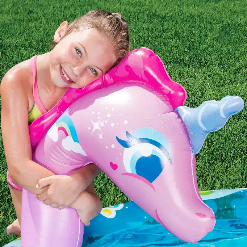 Piscine gonflable Licorne Banzai Spray 'N Splash 78 x 60 x 32