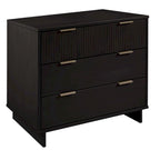 Ensemble commode et table de chevet standard Manhattan Comfort Granville 2 pièces en bois massif moderne