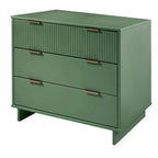 Ensemble commode et table de chevet standard Manhattan Comfort Granville 2 pièces en bois massif moderne