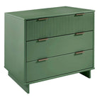 Ensemble commode et table de chevet standard Manhattan Comfort Granville 2 pièces en bois massif moderne