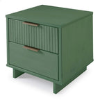 Ensemble commode et table de chevet standard Manhattan Comfort Granville 2 pièces en bois massif moderne