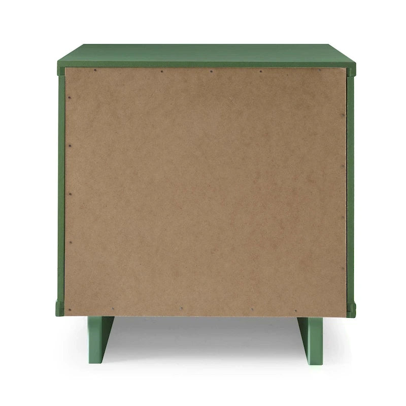 Ensemble commode et table de chevet standard Manhattan Comfort Granville 2 pièces en bois massif moderne