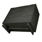 Ensemble commode et table de chevet standard Manhattan Comfort Granville 2 pièces en bois massif moderne