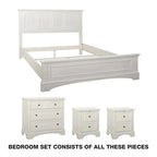 Ensemble de chambre à coucher Farmhouse Basics Queen 4 pièces