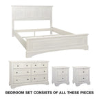 Ensemble de chambre à coucher Farmhouse Basics Queen 4 pièces