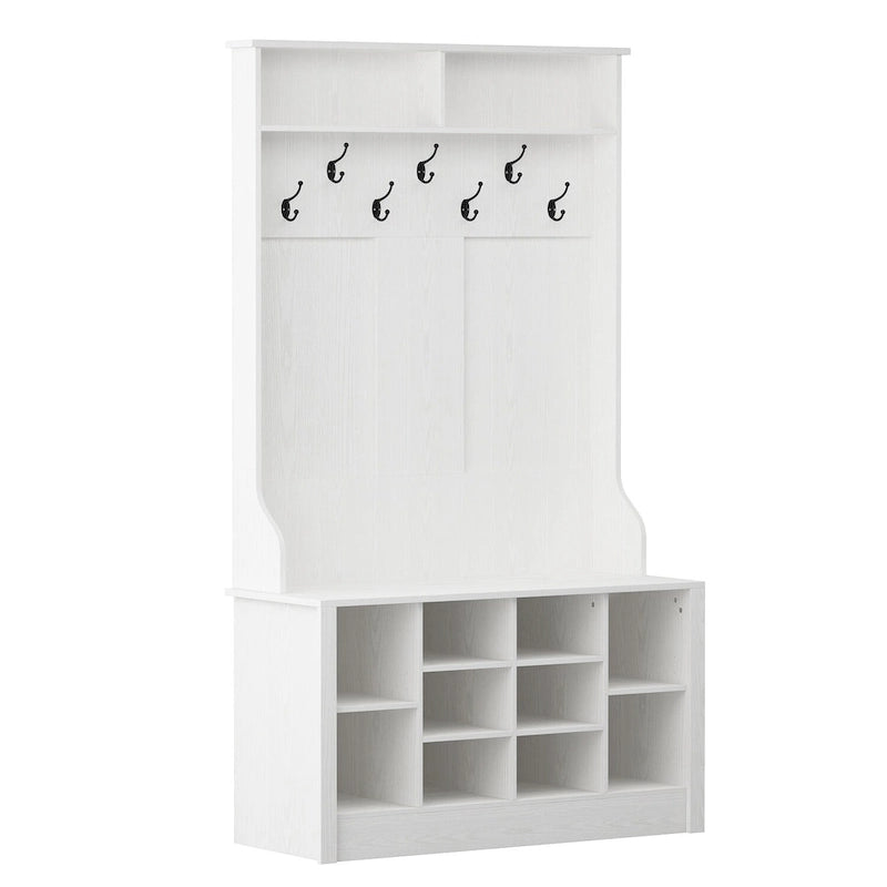 Porte-manteau, banc à chaussures, meuble d'appoint, entrée, salon