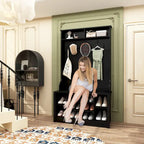 Porte-manteau, banc à chaussures, meuble d'appoint, entrée, salon