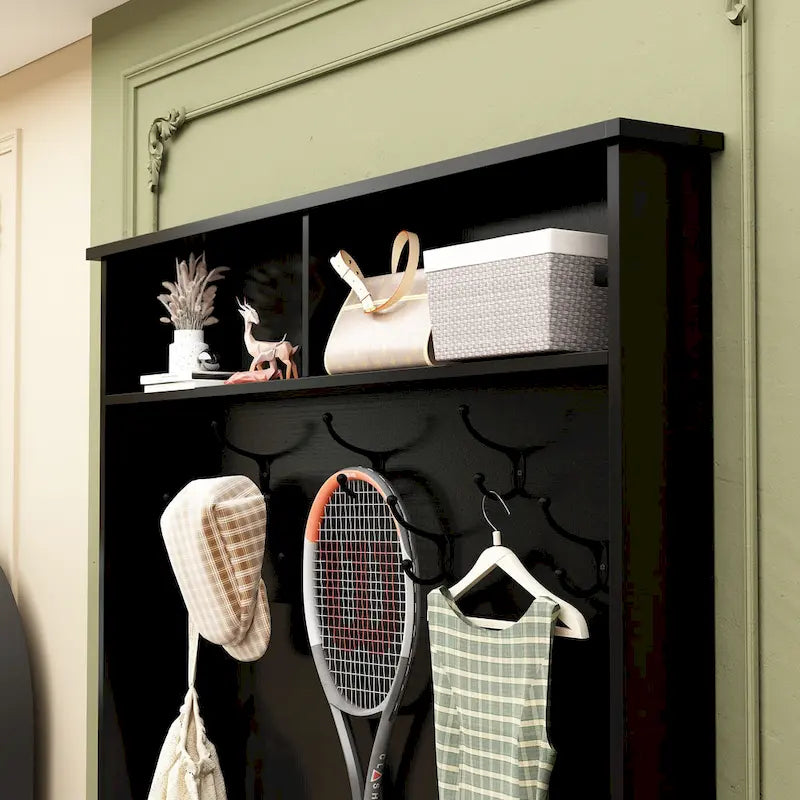 Porte-manteau, banc à chaussures, meuble d'appoint, entrée, salon