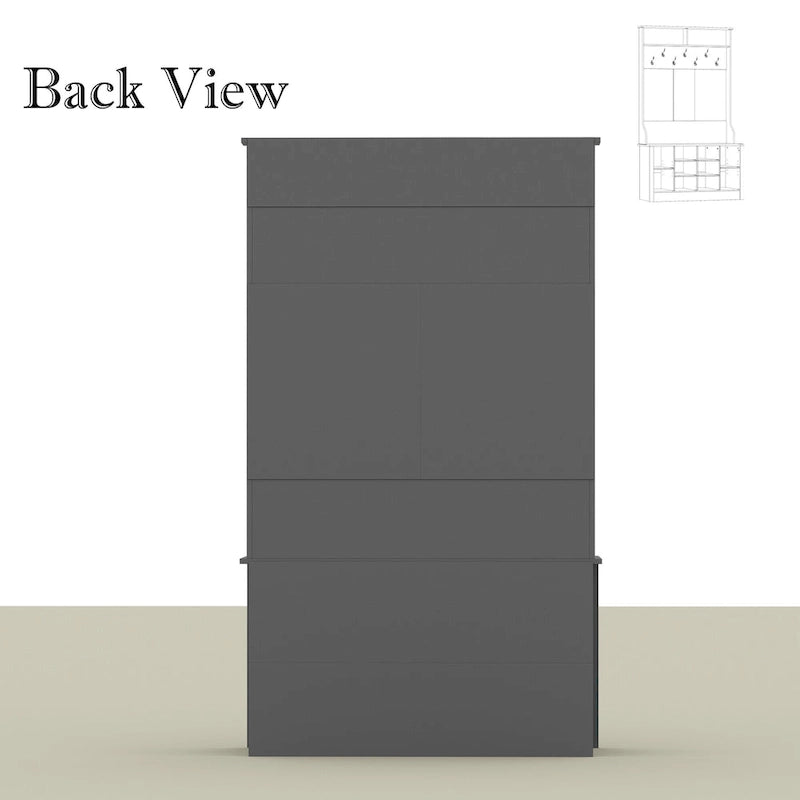 Porte-manteau, banc à chaussures, meuble d'appoint, entrée, salon