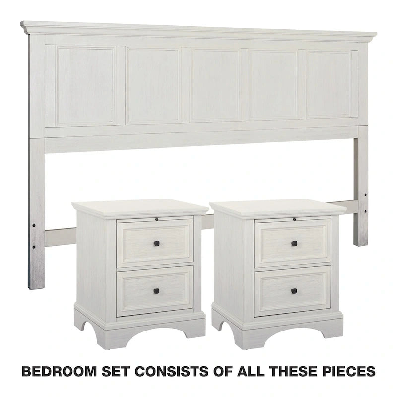 Ensemble de chambre à coucher Farmhouse Basics 3 pièces