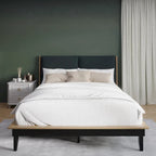 Ensemble de chambre à coucher en bois 4 pièces CraftPorch style milieu du siècle