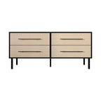 Ensemble de chambre à coucher en bois 4 pièces CraftPorch style milieu du siècle