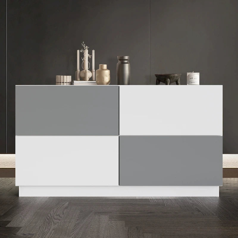 Ensemble de chambre à coucher 4 pièces de luxe contemporain CraftPorch