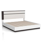 Ensemble de chambre à coucher 3 pièces Conjira en bois blanc moderne (USB) par Furniture of America