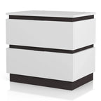 Ensemble de chambre à coucher 3 pièces Conjira en bois blanc moderne (USB) par Furniture of America