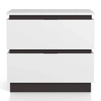Ensemble de chambre à coucher 3 pièces Conjira en bois blanc moderne (USB) par Furniture of America