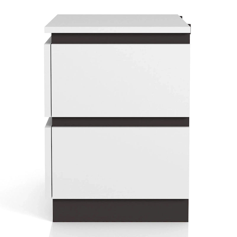 Ensemble de chambre à coucher 3 pièces Conjira en bois blanc moderne (USB) par Furniture of America
