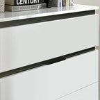 Ensemble de chambre à coucher moderne Conjira en bois blanc, 6 pièces, plateforme (USB) par Furniture of America
