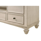 Ensemble de chambre à coucher Roseanne 6 pièces, panneaux crème et marron