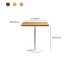 Tables de bar modernes à pied central en bois brun et métal noir